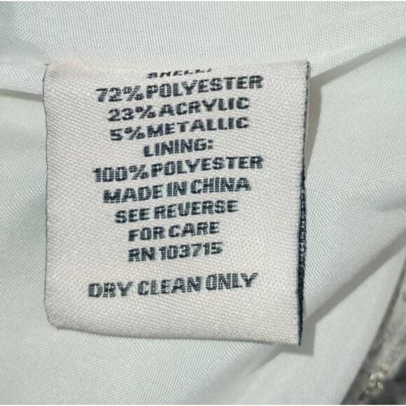 NANETTE LEPORE CLAPTON BOUCLE JACKET CREAM & GOLD TWEED SZ.S NWT - Picture 11 of 12